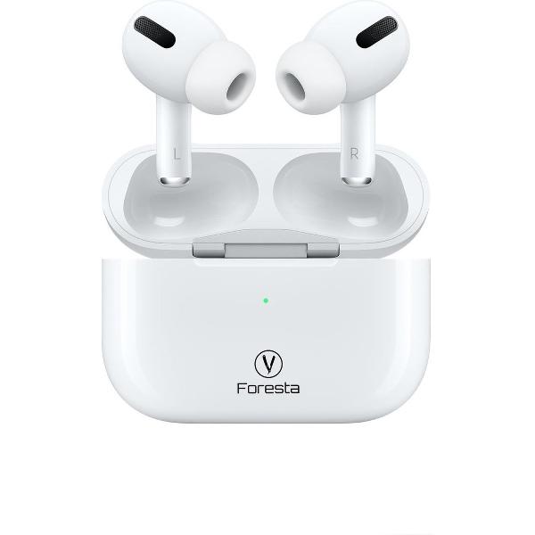 Foresta Airbass pro draadloze oordopjes - Wit - Noise cancelling - Bluetooth oordopjes - voor Iphone en Android - Draadloze koptelefoon -