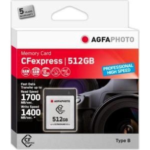 AgfaPhoto CFexpress Professional flashgeheugen 512 GB NAND