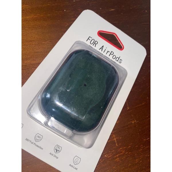 Apple Airpods pro Luxe Kunstlederen Hoesje - Donkergroen