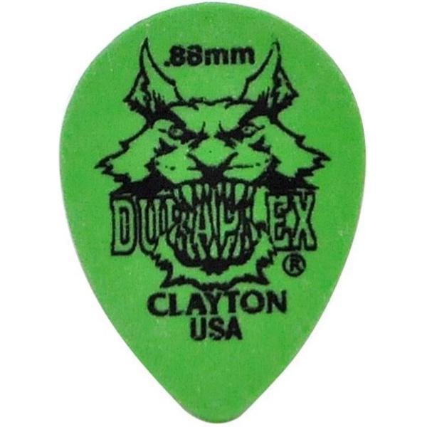 Clayton Duraplex small teardrop plectrums 0.88 mm 6-pack
