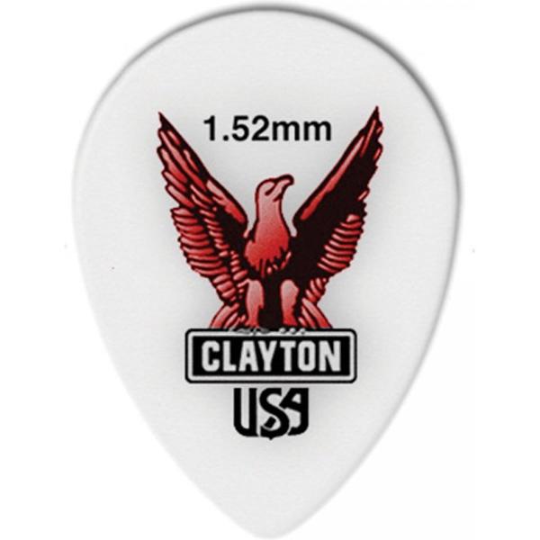 Clayton Acetal small teardrop plectrums 1.52 mm 6-pack