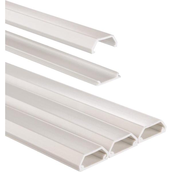 Hama PVC-kabelkanaal Hoekig 100/2,1/1,0 Cm Wit 3 Stuks