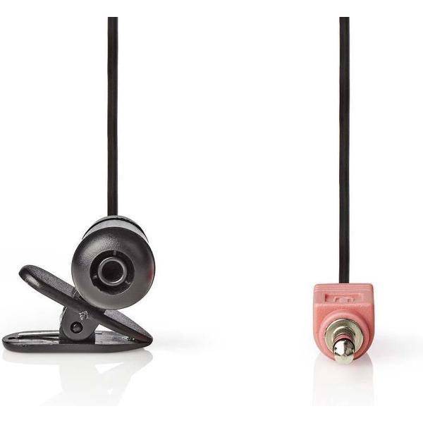 Nedis MICCJ100BK Bedrade Microfoon Clip-on 3,5 Mm Zwart