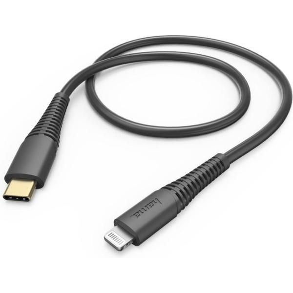 Hama Oplaad-/gegevenskabel USB-C - Lightning 1,5 M Zwart