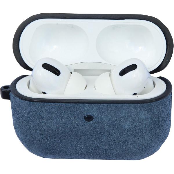 Airpods Pro Alcantara Case Blauw