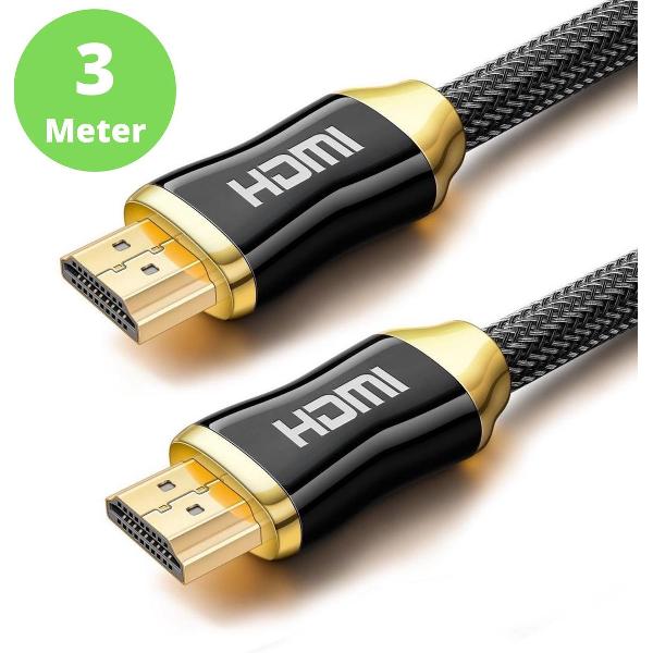 SAMMIT® HDMI Kabel 2.0 Full HD Gold Plated – HDMI naar HDMI Kabel - Kabels - Ultra HD 4K - TV / PC / Laptop / Console – 3 Meter