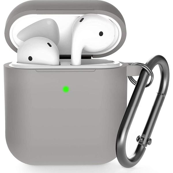 Shieldcase Case geschikt voor Airpods silicone case - grijs
