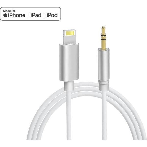 iPhone AUX kabel naar lightning USB - 3.5mm hoofdtelefoon muziek aansluiting - audio jack kabel