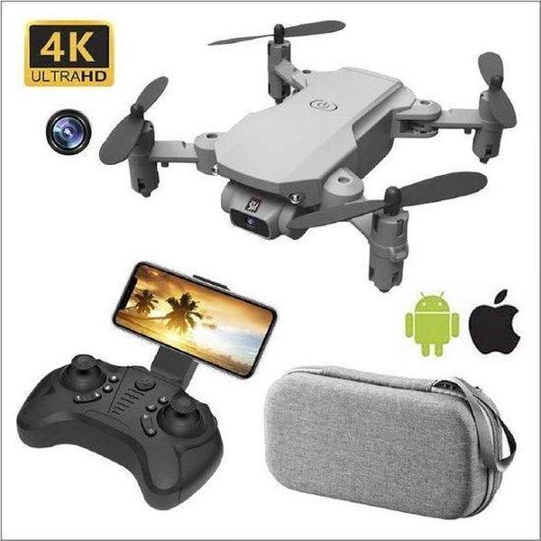 Mini Drone 4K HD Camera - XKJ -Foto-Video-WiFi- 3 accu's -Inklapbaar en met gratis opbergtas