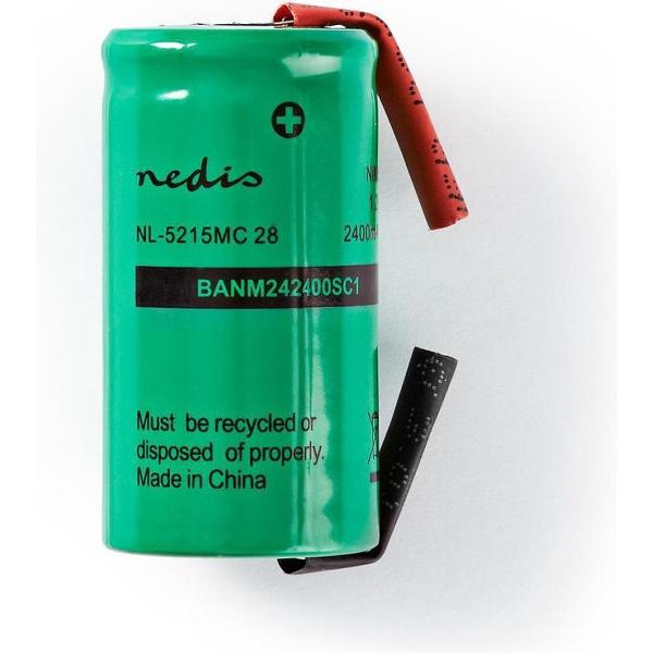 Nedis BANM242400SC1 Nikkel-metaalhydride-accu 1,2 V 2400 Mah Soldeerlip