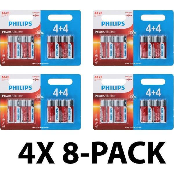 Philips AA batterijen – Penlite batterijen – 1.5V – Voordeelverpakking 32 stuks
