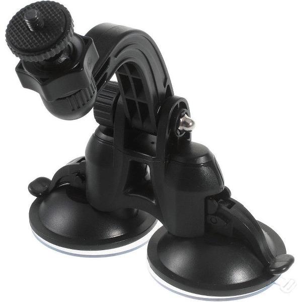 Shop4 - GoPro HERO9 Black Autohouder - met Dubbbele Zuignap Zwart