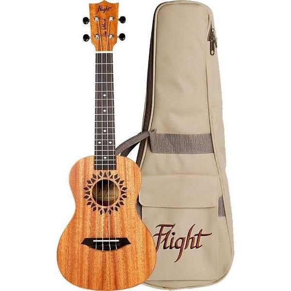 Flight Concert Ukelele Elise Ecklund + Draagband + Tuner + Capo + Songbook