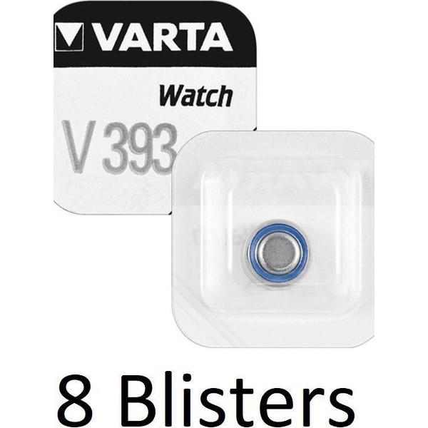 8 stuks (8 blisters a 1 st) Varta SR48 W/V393 Single-use battery Zilver-oxide 1,55 V
