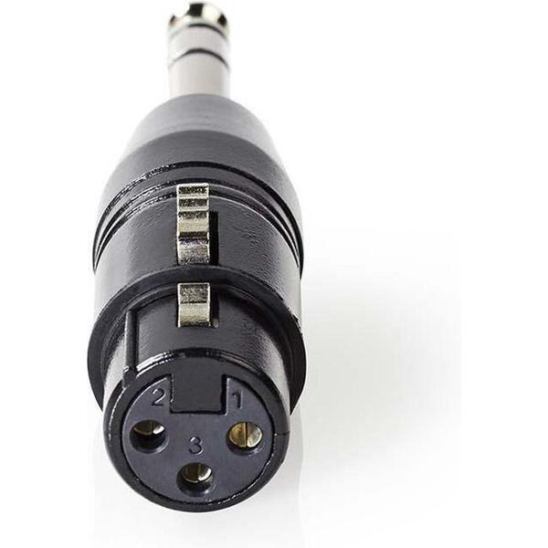Nedis XLR (v) - 6,35mm Jack stereo (m) adapter
