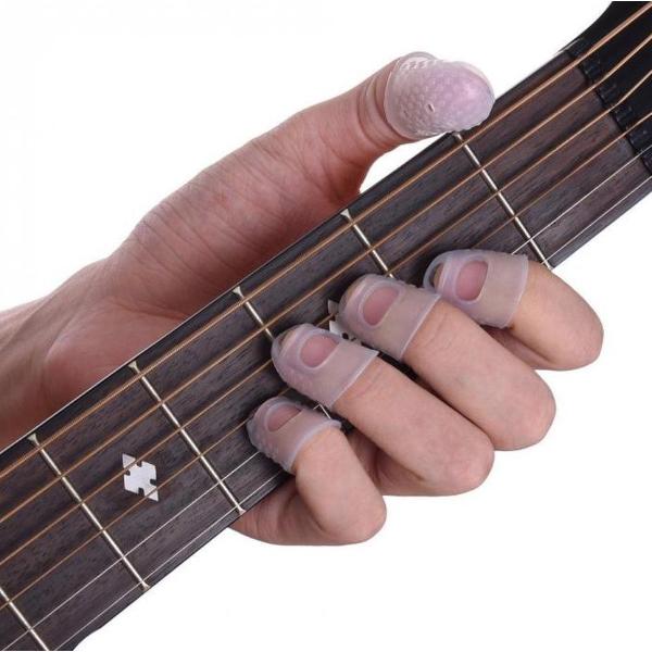 Hiden | Siliconen Vingertop beschermers - Vingerhoed - Vingerbescherming - Gitaar spelen - Gitaar accessoires- Naaien en Borduren - Hobby