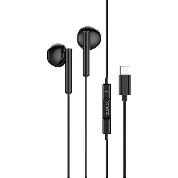 HOCO M65 Special Sound - USB-C Connector Oortjes met Microfoon - 120cm - Zwart