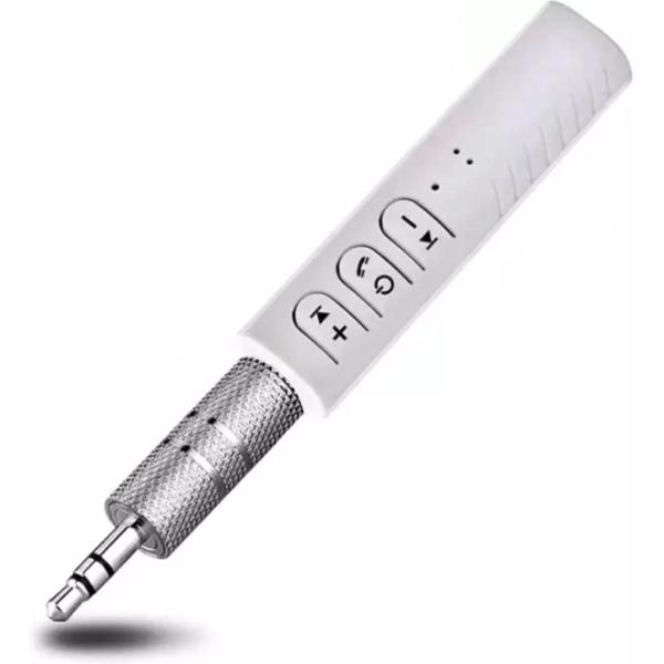 Bluetooth receiver wit - ontvanger - draadloze muziek/audio speler auto - carkit