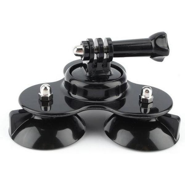 Zuignap 3x houder bevestiging voor oa GoPro actioncam (Hero 3/3+/4)