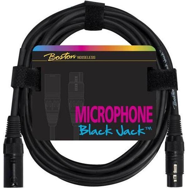 microfoonkabel, zwart, 5 meter, 1 x XLR3f + 1 x XLR3m