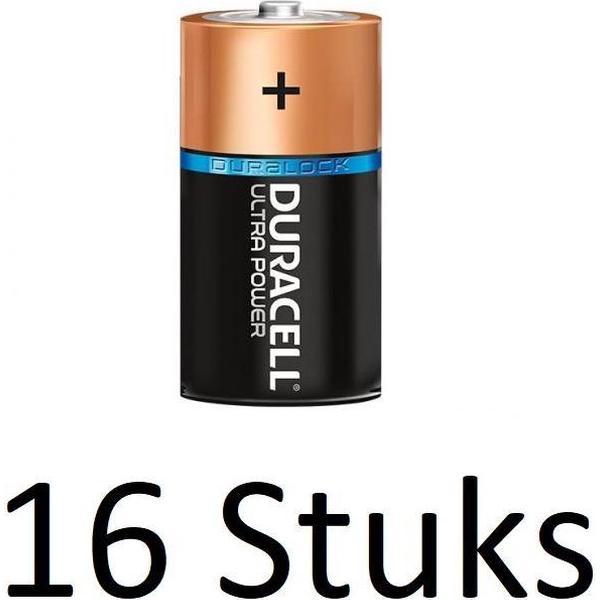 16 Stuks Duracell Ultra Power C Batterijen Bulk