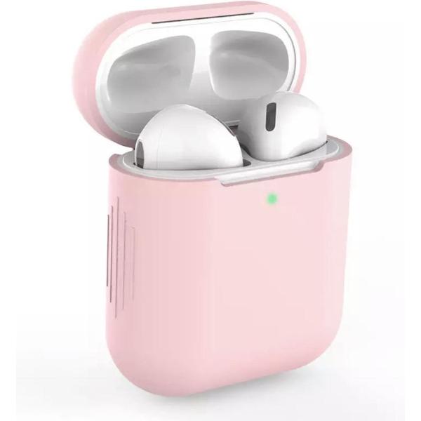 Bescherm Hoes Cover Case voor Apple AirPods (Siliconen) - Roze