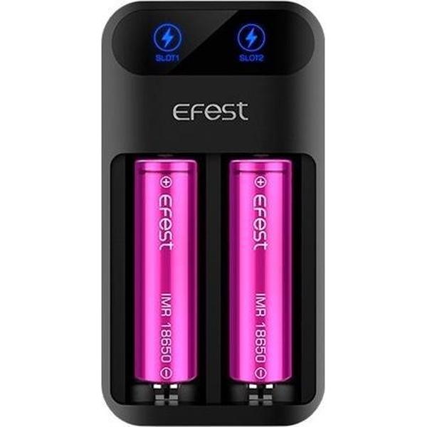 Efest Lush Q2 2-Bay 2A Snellader voor Li-ion IMR