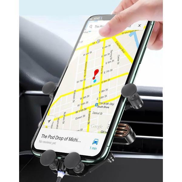 Mobiel houder auto - Telefoonhouder houder - Zwart - SEVEND®