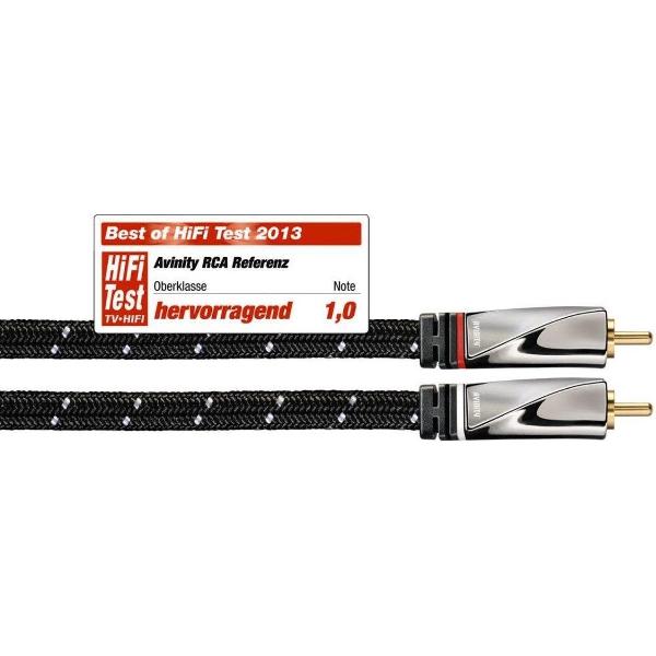 Avinity Audiokabel 2 Cinch-stekkers - 2 Cinch-stekkers Stof Verguld 5 M