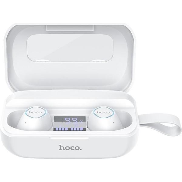 Hoco ES37 - Draadloze oordopjes - Bluetooth oordopje met Oplaadcase 2600mAh - 20x Volledig Opladen op 1 Accu - Wit
