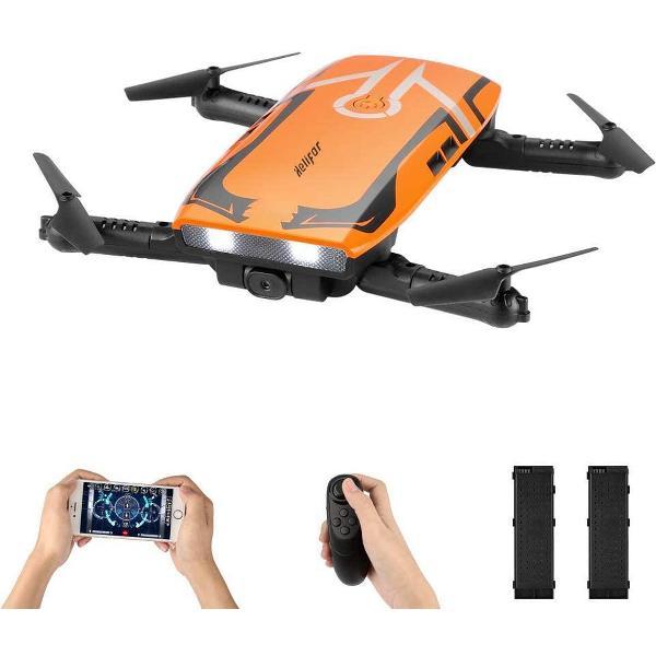 Helifar Drone H818 Oranje - 120° Wide Angle - 720P - App Control - Incl. Extra Accu