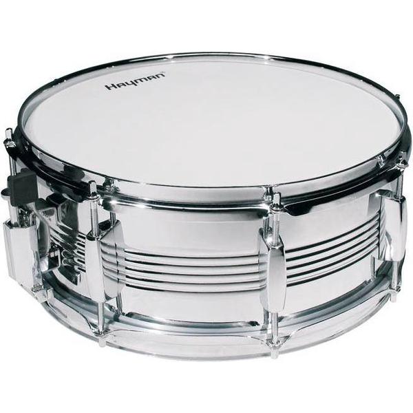 Hayman snaredrum stalen trommel met stokken en stemsleutel
