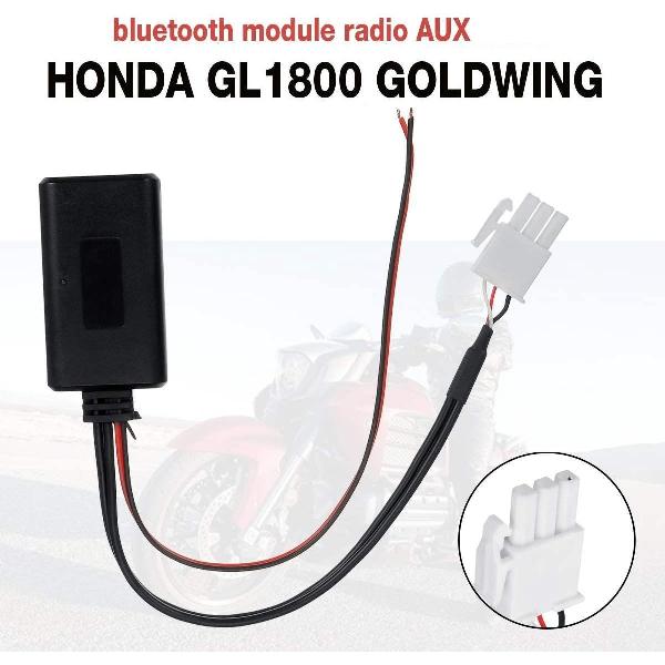 Honda Goldwing GL 1800 GL1800 Bluetooth Streaming Adapter Muziek Music Aux kabel interface 3pin Radio