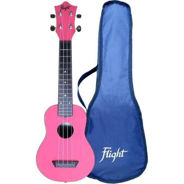 Flight Sopraan Ukelele - Travel Series - Roze - TUS35PNK