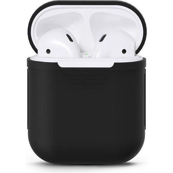 siliconen hoesje Airpod case - beschermhoesje voor je Airpods - Zwart - Mangry