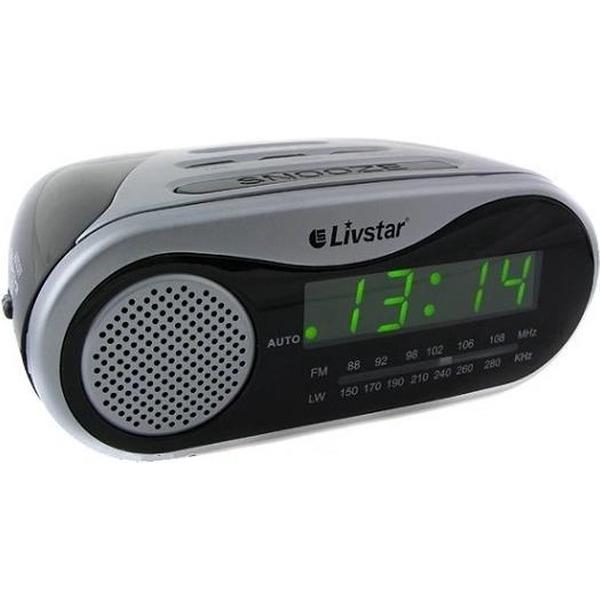 Livstar LED Wekkerradio - Met Snooze Functie - FM