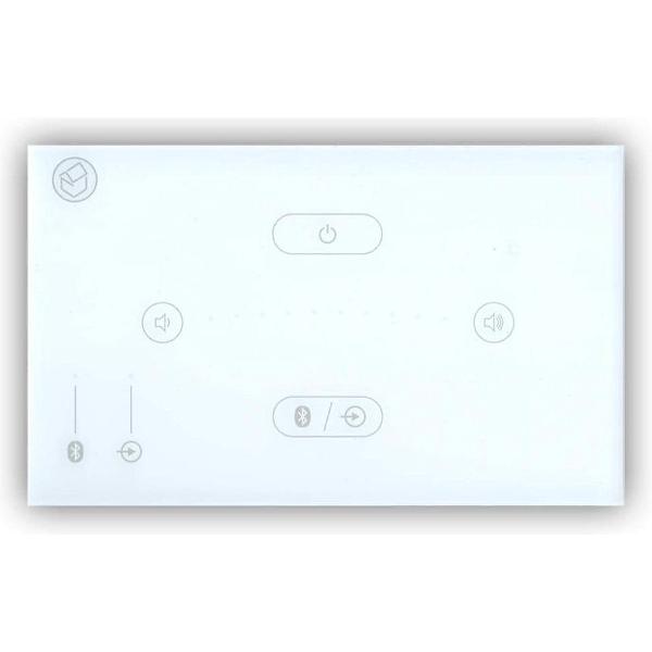 Inbouw versterker - Systemline E50 inbouw versterker voor muziek in de badkamer etc. - Bluetooth, touchscreen en gesture control - Wit