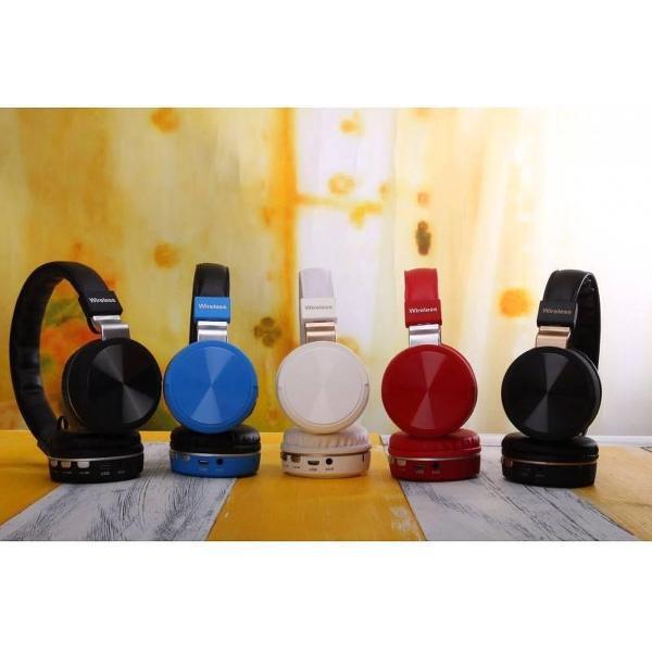 Draadloze Hoofdtelefoon BT56 - Hoofdtelefoon met Bluetooth V5.0 - Draagbare Opvouwbare Hoofdtelefoon - Sport - Blauw