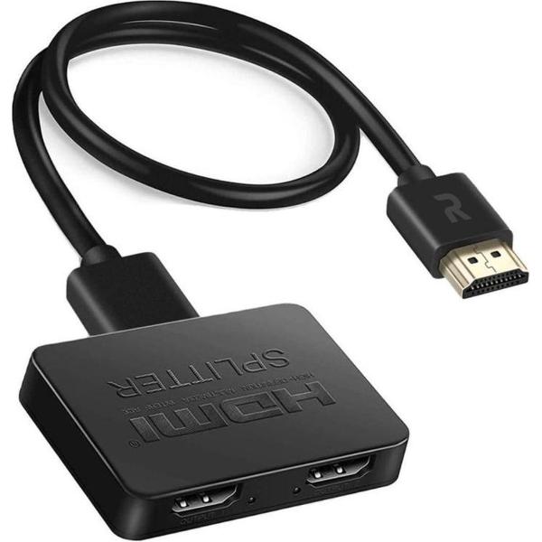 Relaatable® - HDMI-Splitter 2 poorts - HDMI Splitter 1 ingang, 2 uitgangen - 4K resolutie - Relaatable