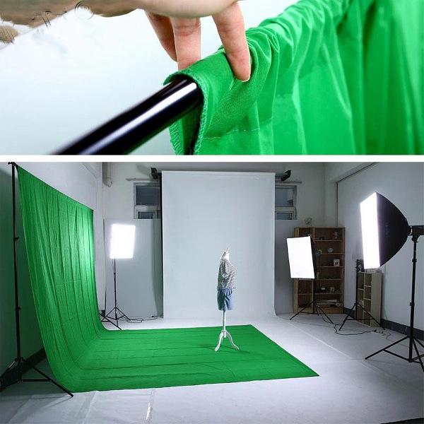 DONZA - Green achtergrond - Greenscreen - 200 * 300cm - Uittrekbare groene screen - fotostudio met Chromakey effect - film shooting background - backdrops fotografie - fotografie, video en televisie greenscreen