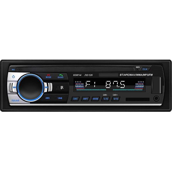 TechU™ Autoradio T60 – 1 Din + Afstandsbediening – Bluetooth – USB – AUX – SD – FM radio – RCA – Handsfree bellen