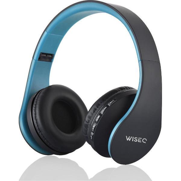 WISEQ Draadloze Koptelefoon Voor Kinderen - Bluetooth 5.0 - Zwart-Blauw