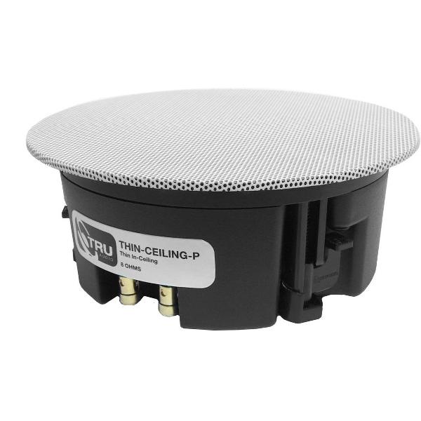TruAudio - THIN-CEILING-P - Thin in-ceiling speaker, 5 inch injected poly woofer