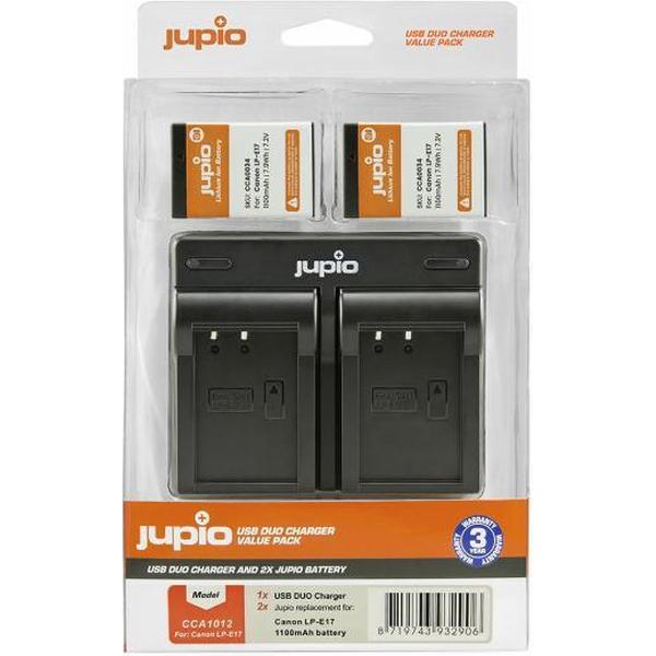 Jupio Value Pack: 2x Battery LP-E17 1100mAh + USB Dual Charger