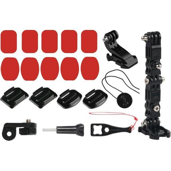 Motorhelm Mount voor GoPro - Helmet Mount - Helm Houder - Complete Set