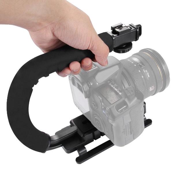 PULUZ U / C-vorm draagbare handheld DV-beugelstabilisator voor alle spiegelreflexcamera's en DV-thuiscamera's