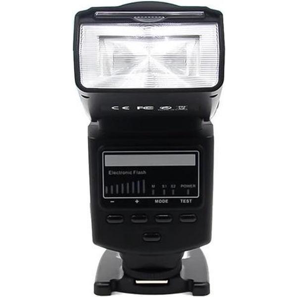 TechU™ Professionele Studioflitser voor Camera F5 – Sluitertijd 1/20000s – 100 ISO – 5800K – Verstelbare Flitser tot 270 graden – Geschikt voor Panasonic, Pentax, Canon, Nikon, Olympus