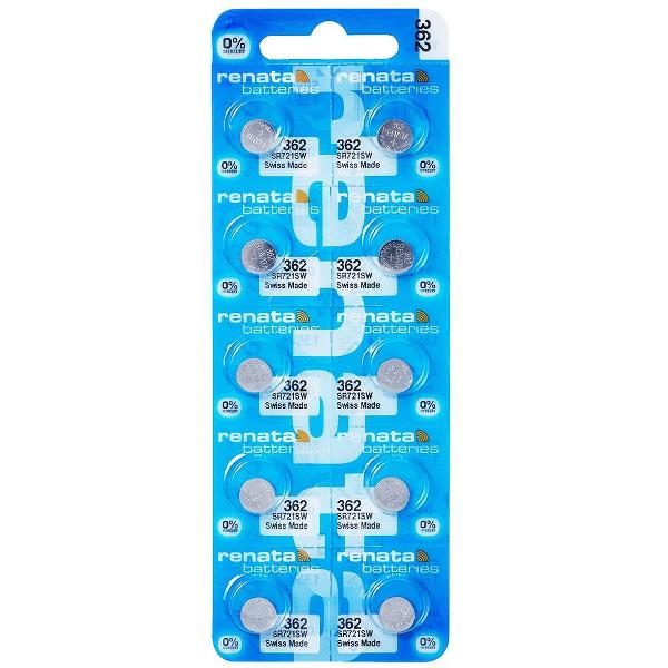 Horlogebatterijen Renata 362 (SR721SW) 10 stuks