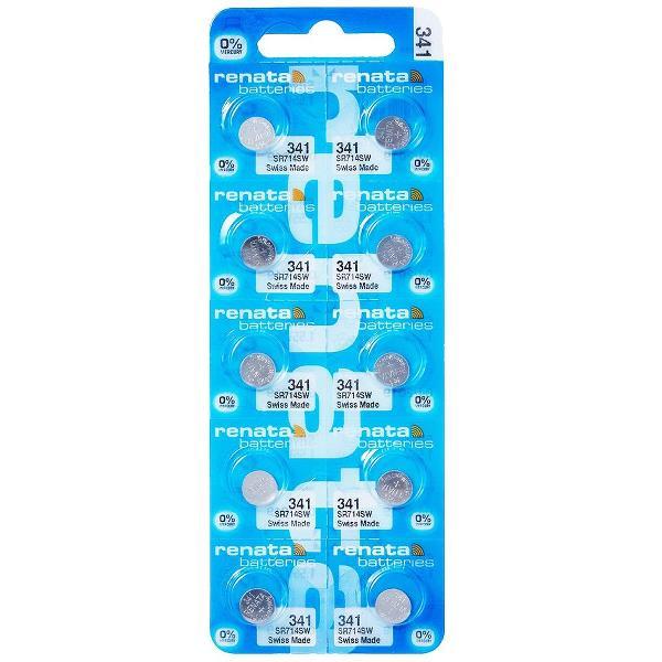 Horlogebatterijen Renata 341 (SR714SW) 10 stuks