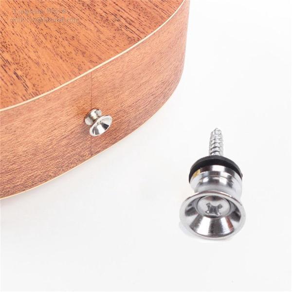 Straplock voor Gitaar - Ukelele - Ukulele - Straplock met schroef en beschermring - Gitaar Basaccessoires - Accessoires